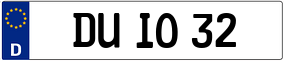 Trailer License Plate